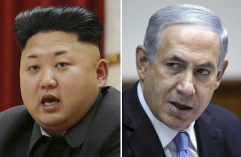 Prime Minister Benjamin Netanyahu and North Korean leader Kim Jong Un‏. (photo credit: REUTERS)