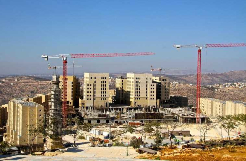 Rawabi, the first modern planned Palestinian city (photo credit: TOVAH LAZAROFF)