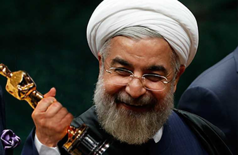 Rouhani accepts fake Oscar (illustrative)  (photo credit: REUTERS,JPOST STAFF)