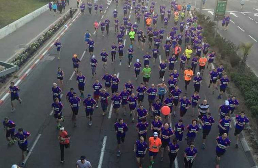 Tel Aviv marathon 2015 (photo credit: POLICE SPOKESPERSON'S UNIT)