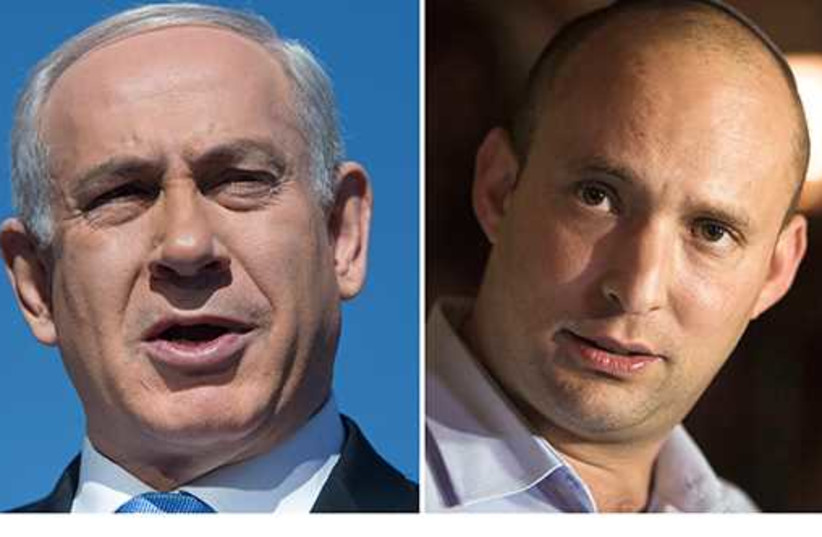 Netanyahu and Bennett (photo credit: REUTERS)