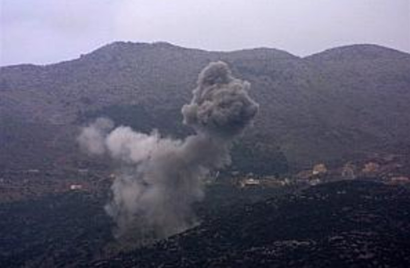 iaf strikes lebanon 298. (photo credit: Associated Press)