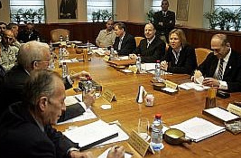 cabinet meeting 298 (photo credit: AP)
