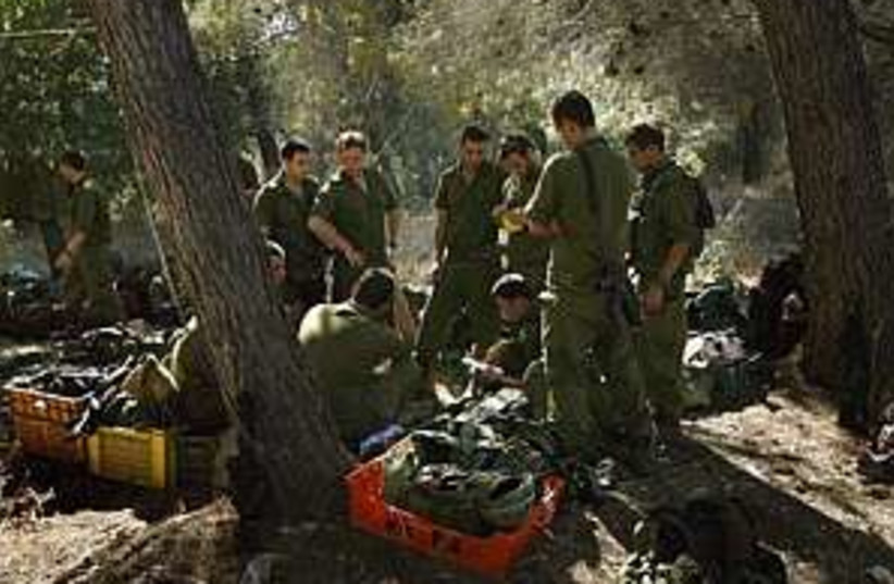 idf troops forest 298 88 (photo credit: AP)