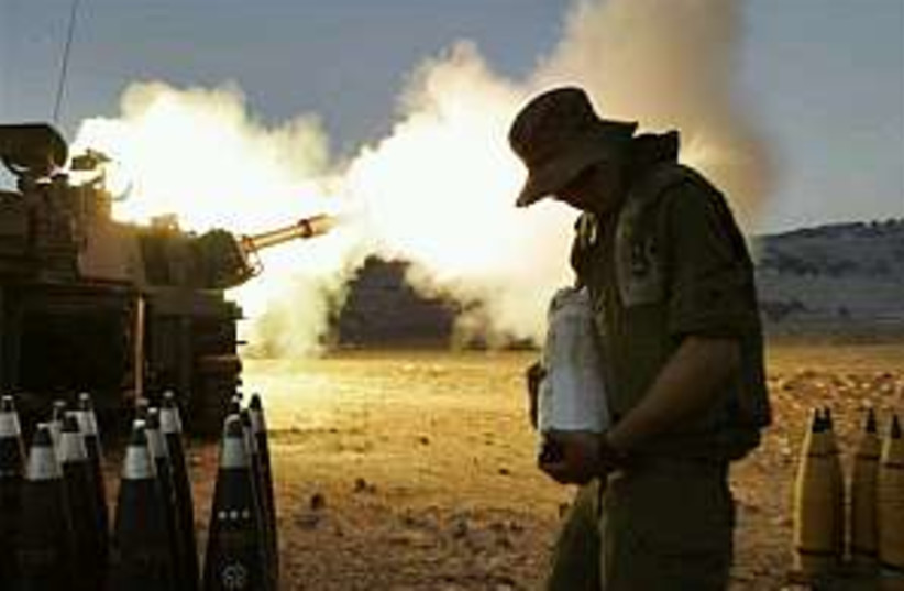 IDF fire 298.88 (photo credit: AP)