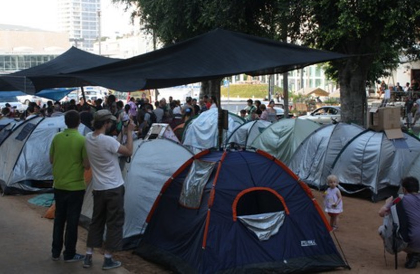 Tent city housing protest 1