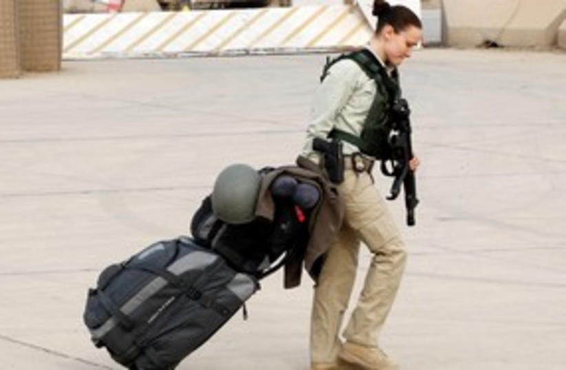 US soldier leaves Iraq 311 (credit: REUTERS)