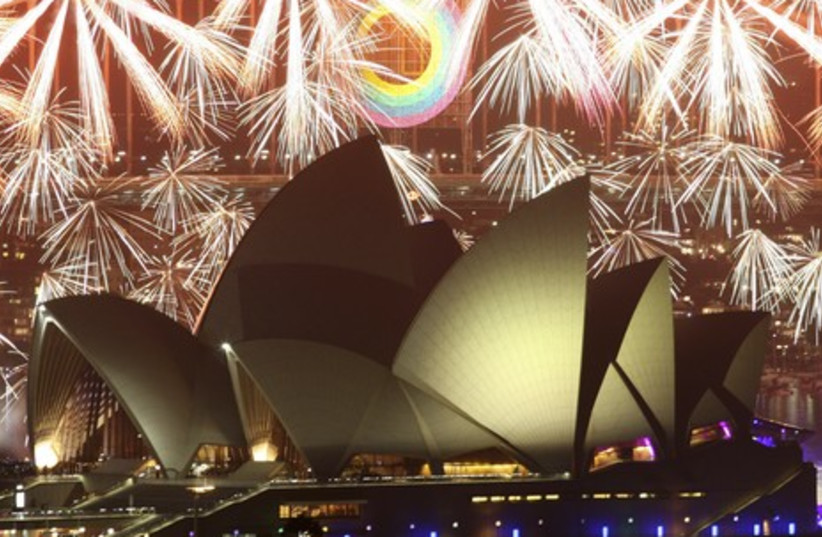 New Year fireworks in Australia