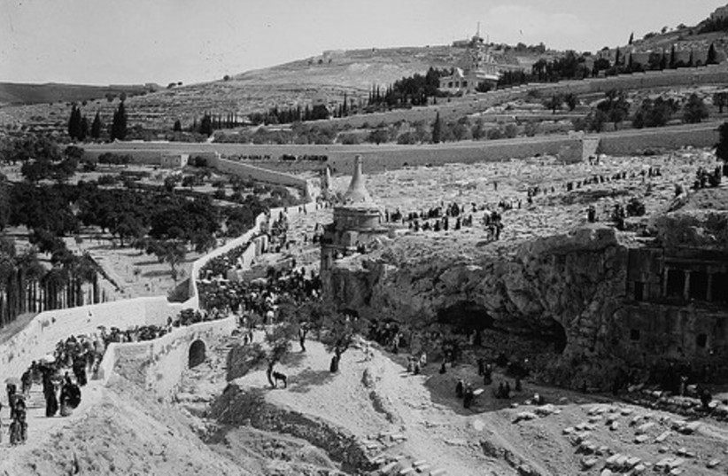 Funeral procession to Mt of Olives (circa 1900)