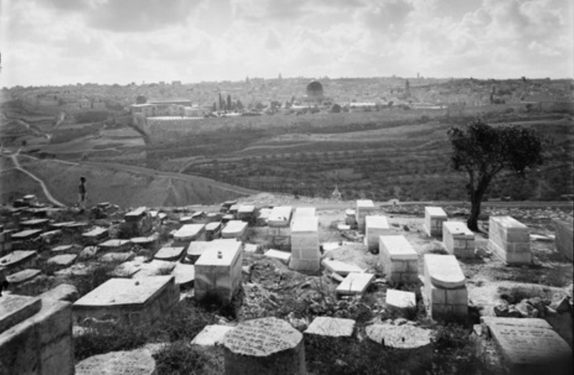 ''Jewish tombs on the Kidron slopes''