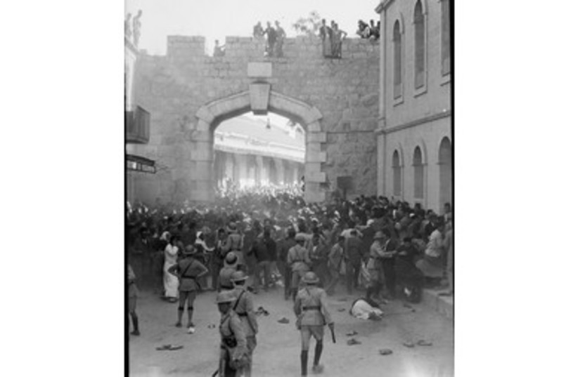 ''Arab demonstration at the New Gate, 1933