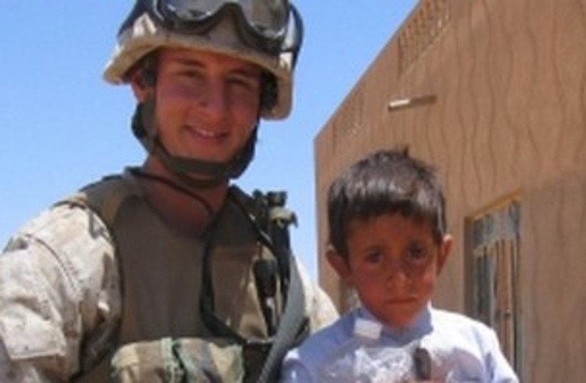 Josh Mandel during his service as a Marine in Iraq 390 (credit: Citizens for Josh Mandel)
