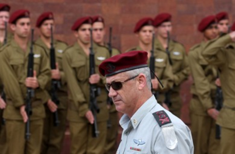 IDF Chief of General Staff Lt.-Gen. Benny Gantz at Yad Vashe