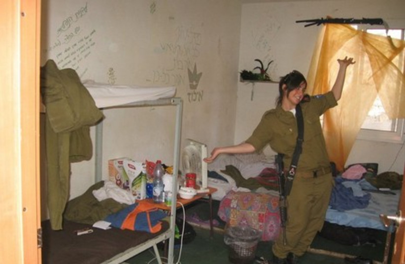 Bezaleli shows off her room in the IDF