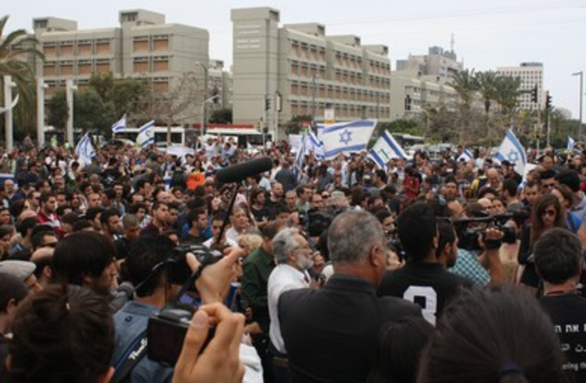 Demonstrators gather ahead of Nakba Day