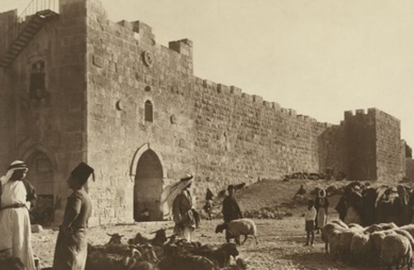 sheep market outside of Herod's Gate (circa 1900)