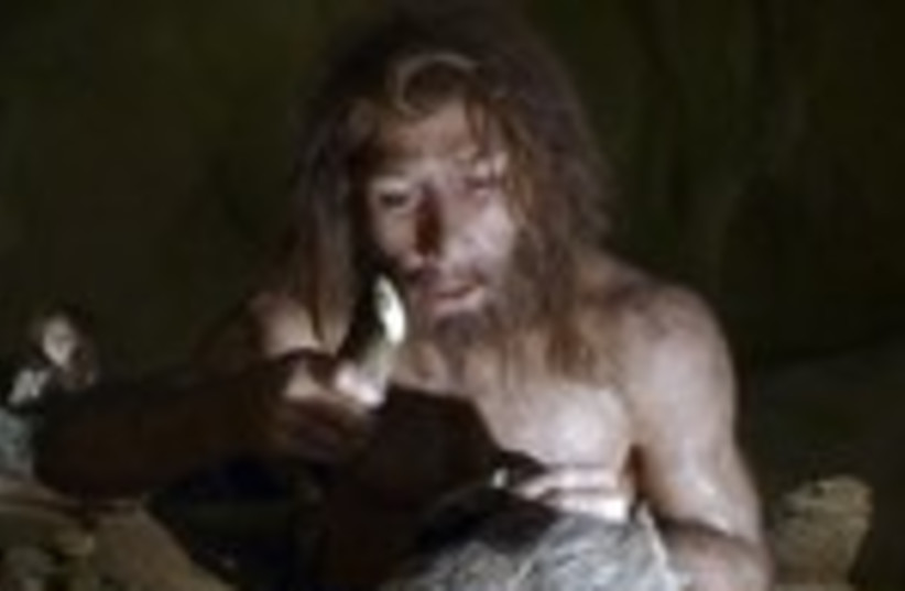 Neanderthal exhibit 150 (credit: REUTERS/Nikola Solic)