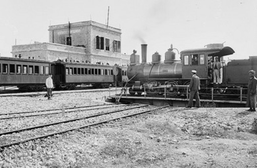 Archival photos of the train station