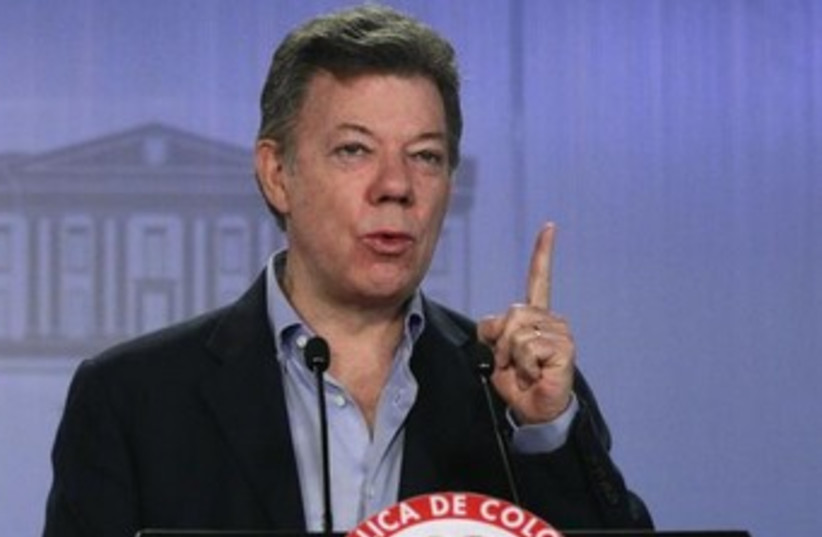 Colombian president Juan Manuel Santos 370 (credit: REUTERS/John Vizcaino)