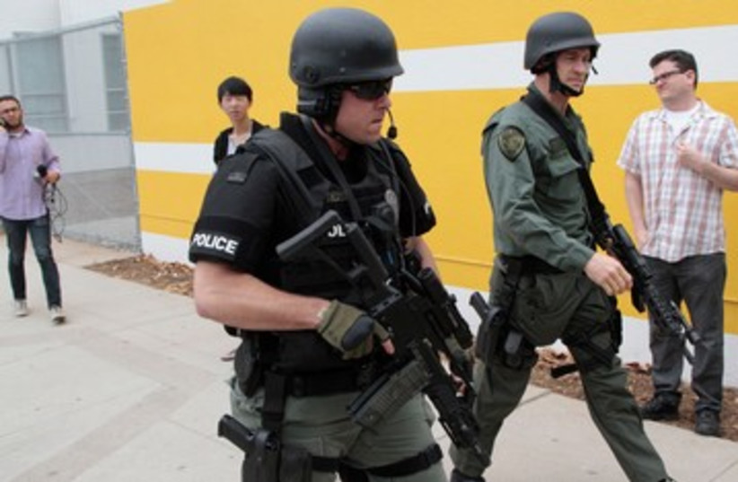 SWAT officers at scene of LA shooting 370 (credit: REUTERS)