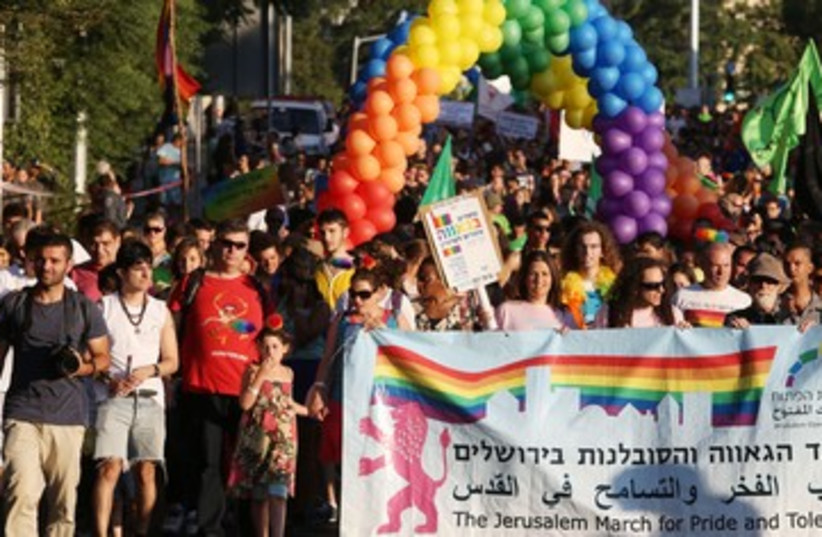 Gay Pride parade Jerusalem 2013