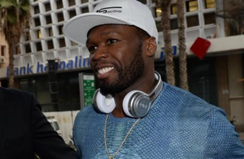 Rapper 50 Cent in Tel Aviv 370 (credit: Israel Hadri, Courtesy)