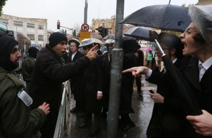 Haredi protest in Jerusalem 390