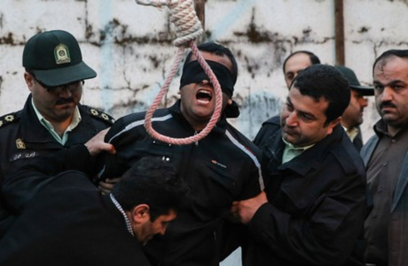 17-year-old Iranian just as he was about to be executed