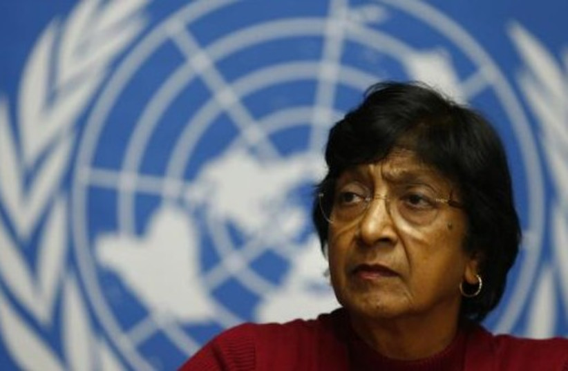 United Nations High Commissioner for Human Rights Navi Pillay. (credit: REUTERS)