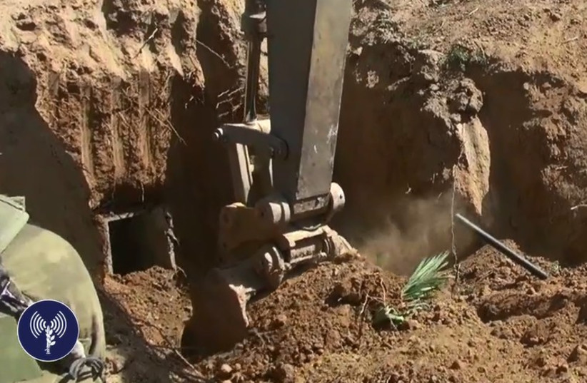 IDF uncovers Gaza tunnel
