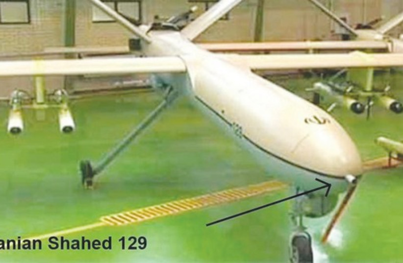 The Iranian Shahed 129 drone  (credit: MILITARYEDGE.ORG)