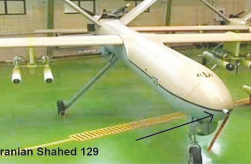 The Iranian Shahed 129 drone (credit: MILITARYEDGE.ORG)