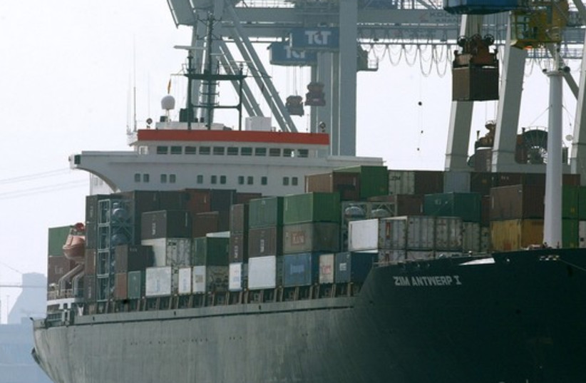 Zim cargo ship (credit: REUTERS)