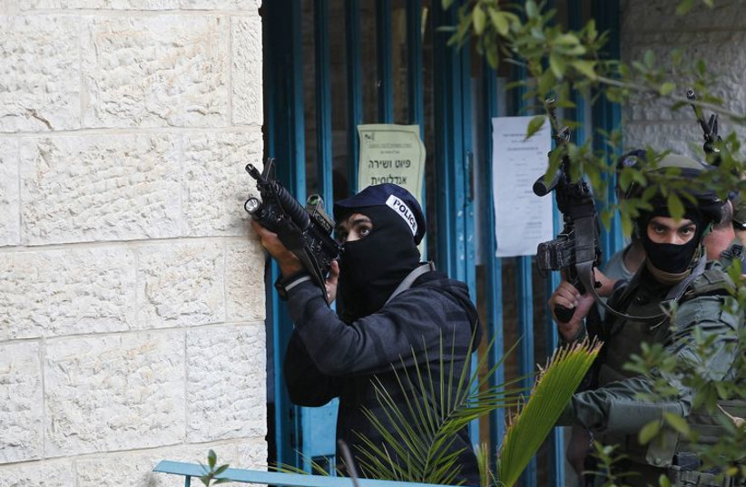 Terror attack scene in Jerusalem 