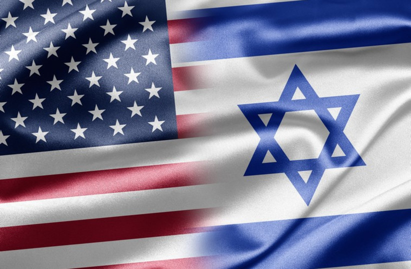 Israel and US flags (credit: INGIMAGE)