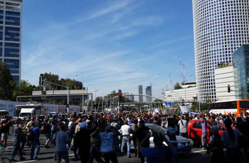 Ethiopian - Israeli protest against racism, police brutality in Tel Aviv.