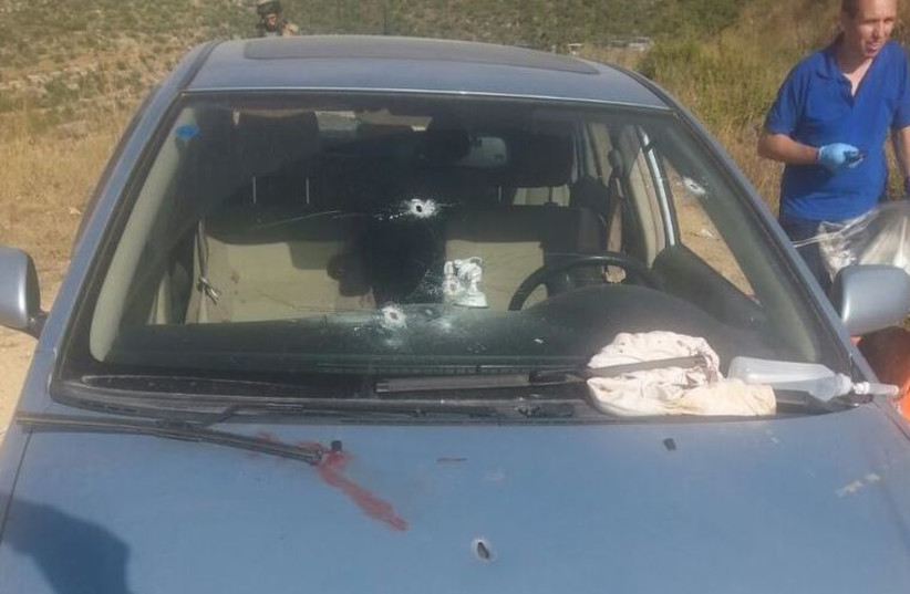 Terror attack by a junction in an area close to the settlement of Dolev in the West Bank.
