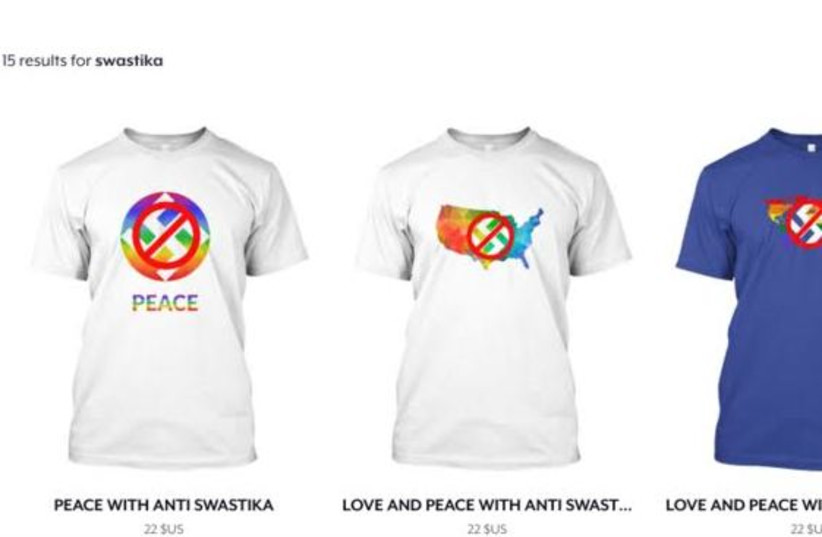 Screenshot of the new items from Teespring.com. (photo credit: SCREENSHOT FROM TEESPRING.COM.)