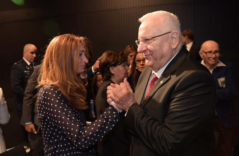 President Rivlin with family members of the slain Israeli Olympians  (photo credit: Courtesy)
