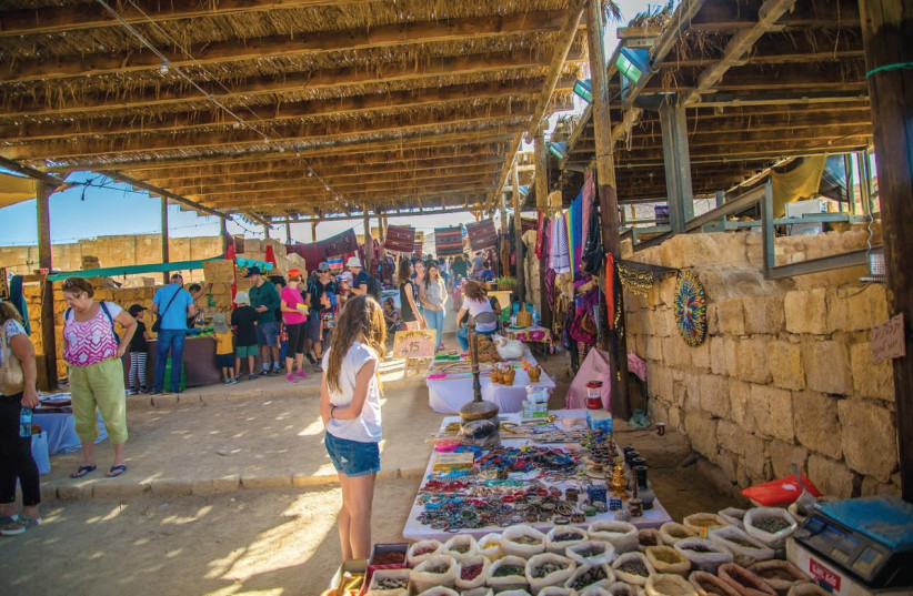 Nabatean market at the Mamshit National Park. (photo credit: MENO GRINSHPAN)