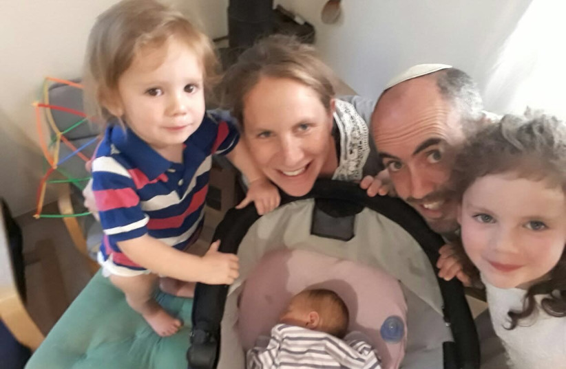Shmuel Adler, who with his wife, Daffy, and three children (pictured) joined nine other couples in creating a community in the Negev for religious and secular families. (photo credit: PR)