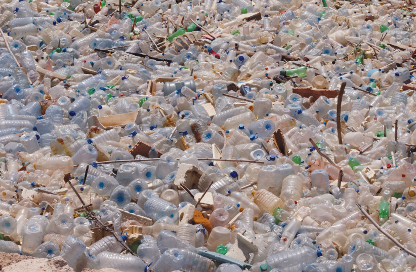 Plastic pollution (photo credit: REUTERS)
