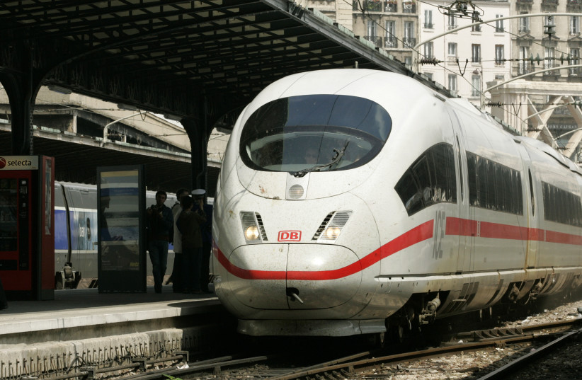 The German ICE high-speed train (photo credit: BENOIT TESSIER /REUTERS)