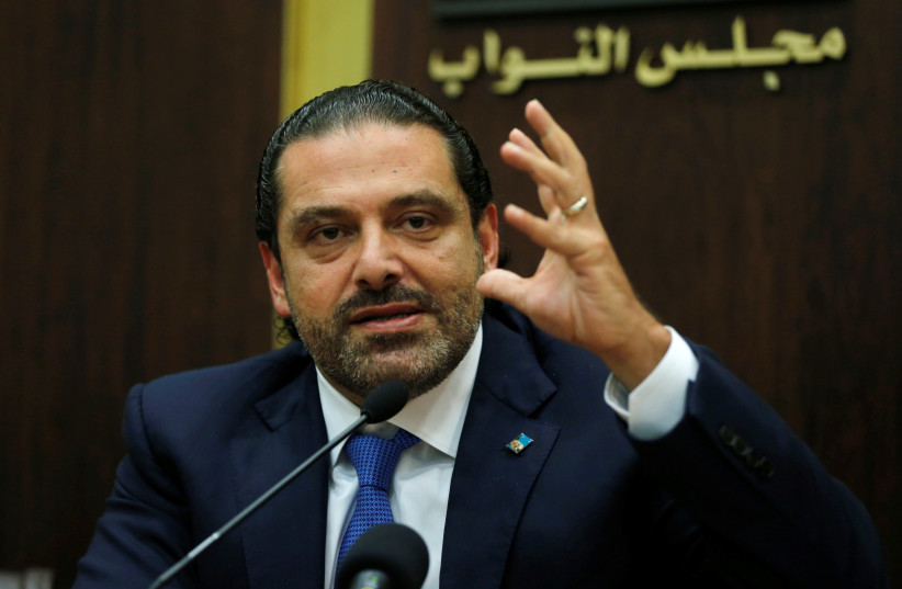 Former Lebanese prime minister Saad Hariri (photo credit: MOHAMED AZAKIR / REUTERS)
