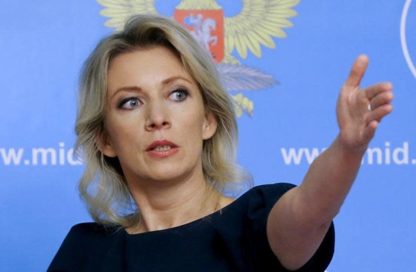 Russian Foreign Ministry spokesperson Maria Zakharova (photo credit: REUTERS/MAXIM SHEMETOV)