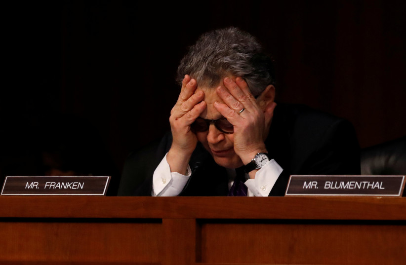 Senator Al Franken (photo credit: JONATHAN ERNST / REUTERS)