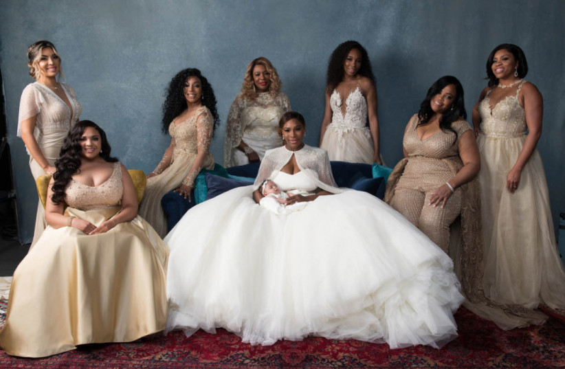 Venus Williams and the other bridesmaids of Serena Williams wear Israeli designer Galia Lahav. (photo credit: PR)