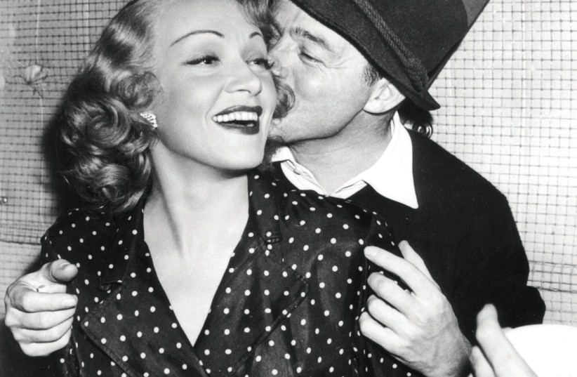 Director Wilder with Marlene Dietrich, star of his 1948 romantic comedy ‘A Foreign Affair' (credit: PHOTOFEST)