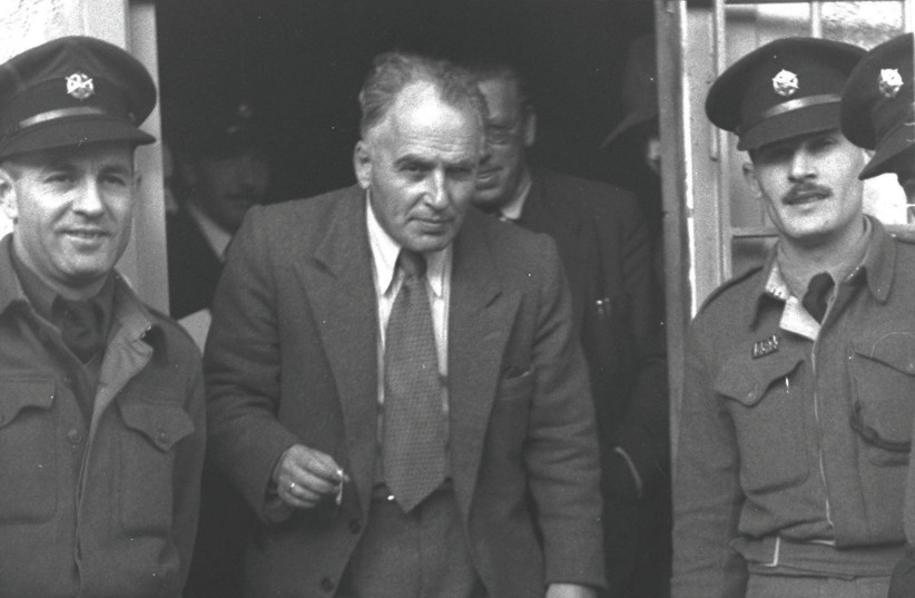 ‘Tevye the Dairyman’ played by Chaim Topol in the popular 1971 film, ‘Fiddler on the Roof’Bechor-Shalom Sheetrit, the minister of police, leaves Tel Mond Prison on November 2, 1949, before pardoning prisoners in a general amnesty (photo credit: HUGO MENDELSON/GPO)