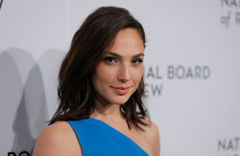 Gal Gadot at the National Board of Review awards gala in New York, US, January 9, 2018.  (photo credit: LUCAS JACKSON / REUTERS)